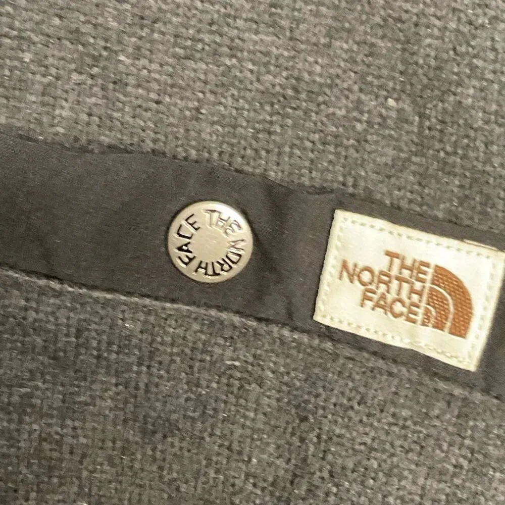 The North Face Fleece Sweater Mens XXL Gray Quarter‎ Zip Sherpa Lined Pullover
